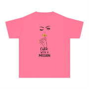Cutie with a Mission Stylish Youth Tee - Graphic T-Shirt for Trendy Kids