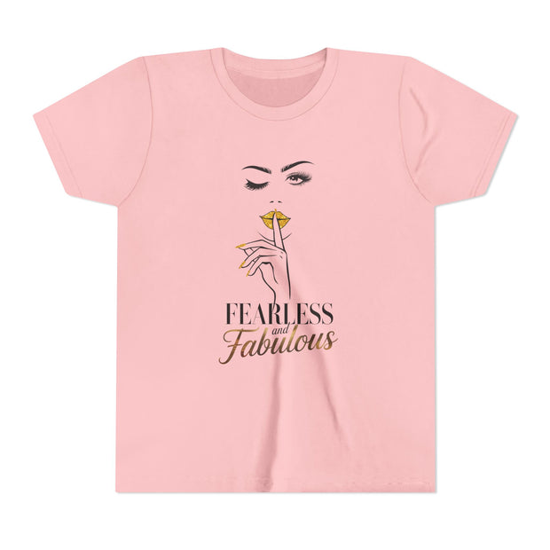 Fearless and Fabulous Youth Tee, Stylish Graphic Young Adult Shirt