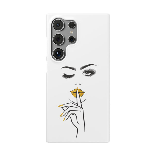 Serene Bombshell Phone Case, Chic Snap Case, Stylish Phone Cover