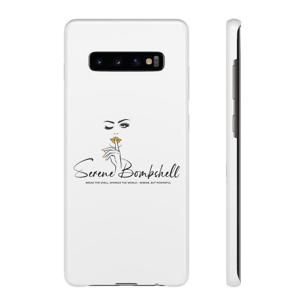 Serene Bombshell Phone Case, Chic Snap Case, Stylish Phone Cover