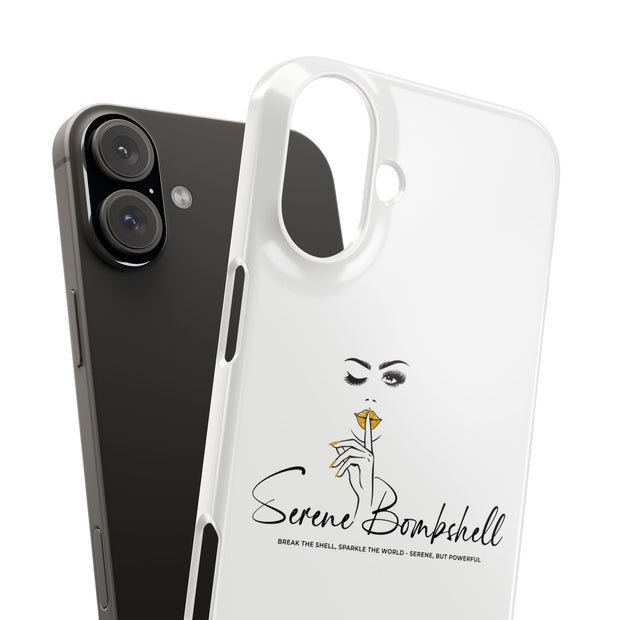 Serene Bombshell Phone Case, Chic Snap Case, Stylish Phone Cover