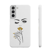 Serene Bombshell Phone Case, Chic Snap Case, Stylish Phone Cover