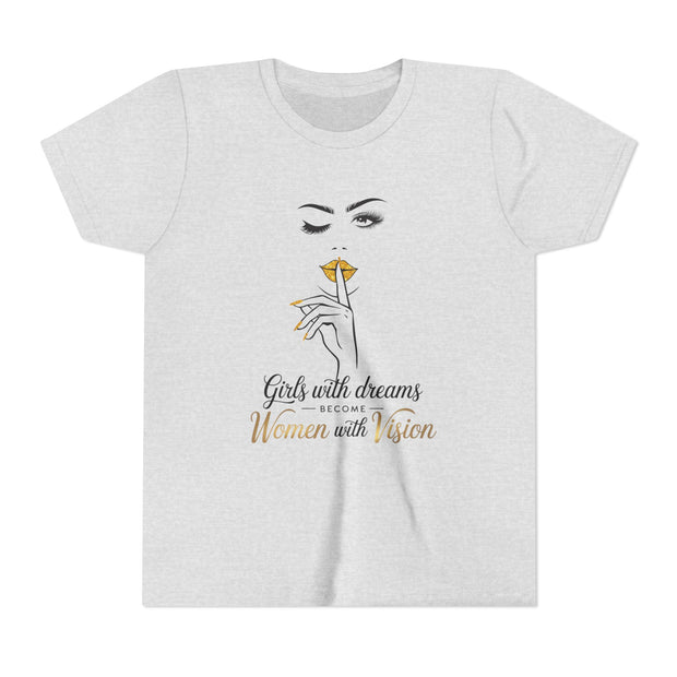 Girls with Dreams Youth Tee, Stylish Graphic Young Adult Shirt