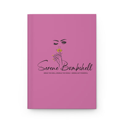 Serene Bombshell Hardcover Journal - Stylish Writing Notebook