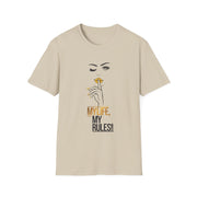Serene Bombshell Chic Statement T-Shirt - My Life, My Rules! Graphic Tee