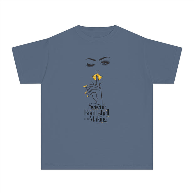 Stylish Youth Tee - Scenic Bombshell in the Making Graphic T-Shirt for Trendy Kids