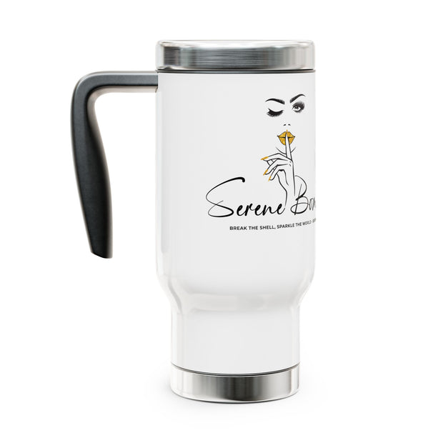 Serene Bombshell Stylish Stainless Steel Travel Mug, Coffee Tumbler