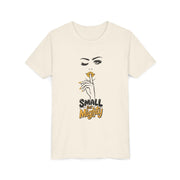 Small But Mighty Youth Tee, Stylish Graphic Young Adult Shirt