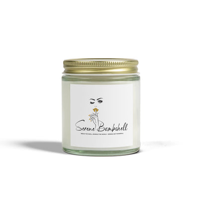 Serene Bombshell Chic Scented Candles - Coconut Apricot Wax | Stylish Home Decor
