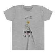 Born to Shine Youth Tee, Stylish Graphic Young Adult Shirt