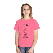 Cutie with a Mission Stylish Youth Tee - Graphic T-Shirt for Trendy Kids