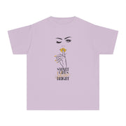 Smart Girls Shine Bright Stylish Youth Tee - Graphic T-Shirt for Trendy Kids