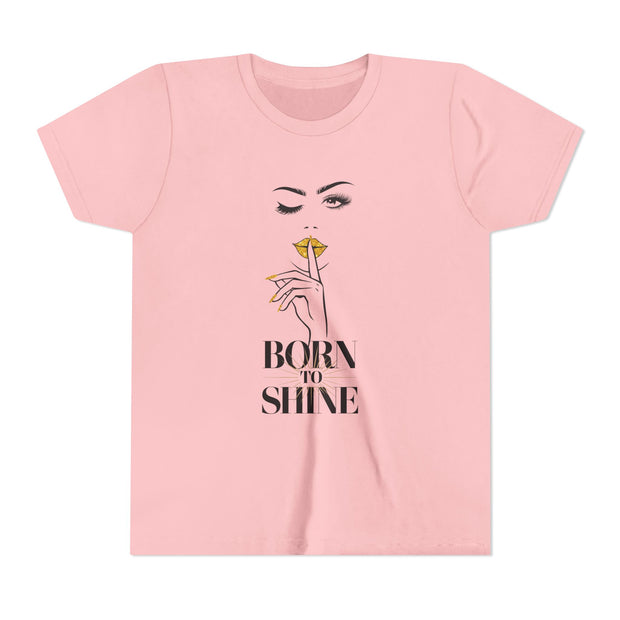 Born to Shine Youth Tee, Stylish Graphic Young Adult Shirt