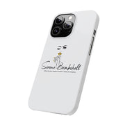 Serene Bombshell Slim Phone Cases with Stylish Illustration