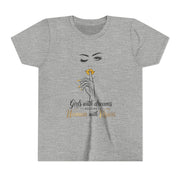 Girls with Dreams Youth Tee, Stylish Graphic Young Adult Shirt