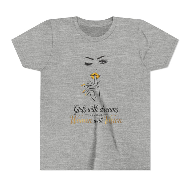Girls with Dreams Youth Tee, Stylish Graphic Young Adult Shirt