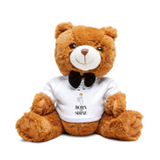 Born to Shine Charming Plush Teddy Bear with Customizable T-Shirt