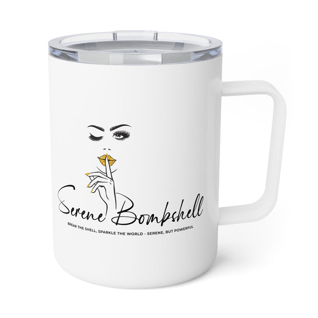Serene Bombshell "Not Asking, Taking!" Insulated Coffee Mug - 10oz, Personalized Gift