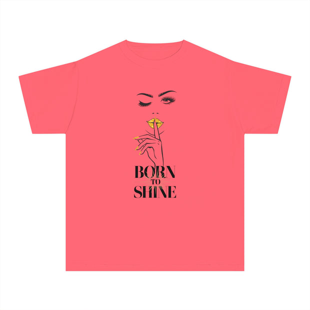 Born to Shine Stylish Youth Tee - Graphic T-Shirt for Trendy Kids