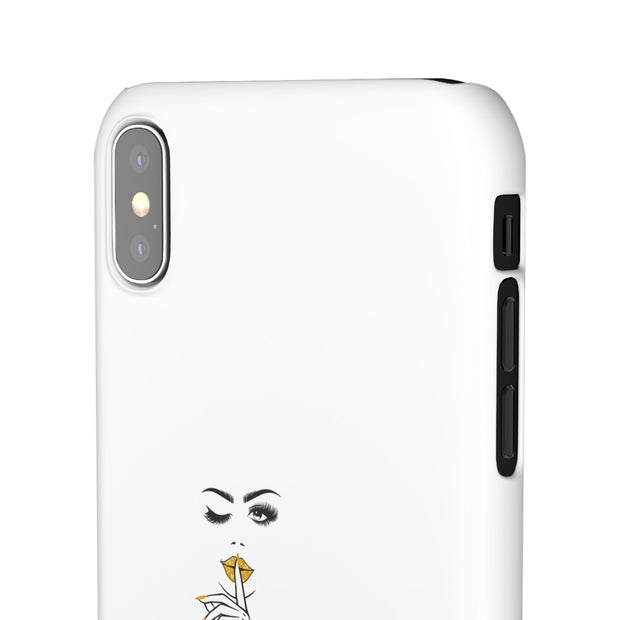Serene Bombshell Phone Case, Chic Snap Case, Stylish Phone Cover