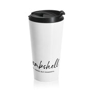 Serene Bombshell Chic Stainless Steel Travel Mug with Elegant Design