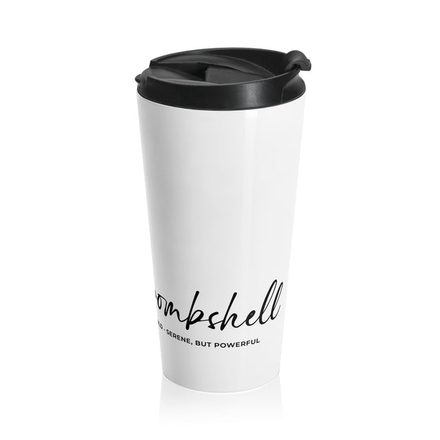 Serene Bombshell Chic Stainless Steel Travel Mug with Elegant Design