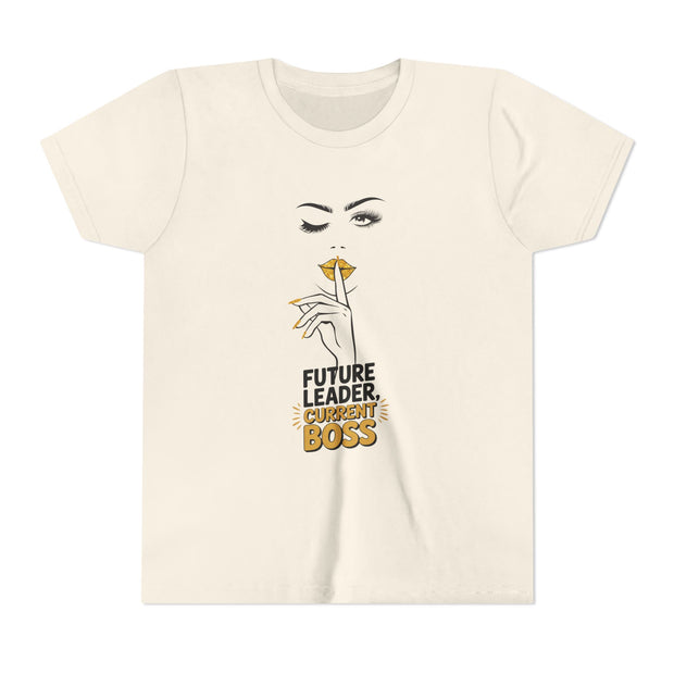 Future Leader, Current Boss Youth Tee, Stylish Graphic Young Adult Shirt
