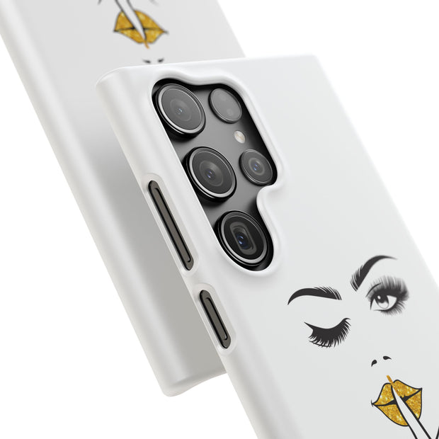 Serene Bombshell Phone Case, Chic Snap Case, Stylish Phone Cover