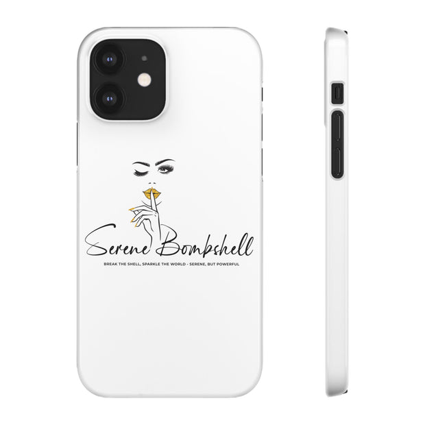 Serene Bombshell Phone Case, Chic Snap Case, Stylish Phone Cover