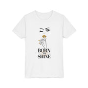 Born to Shine Youth Tee, Stylish Graphic Young Adult Shirt