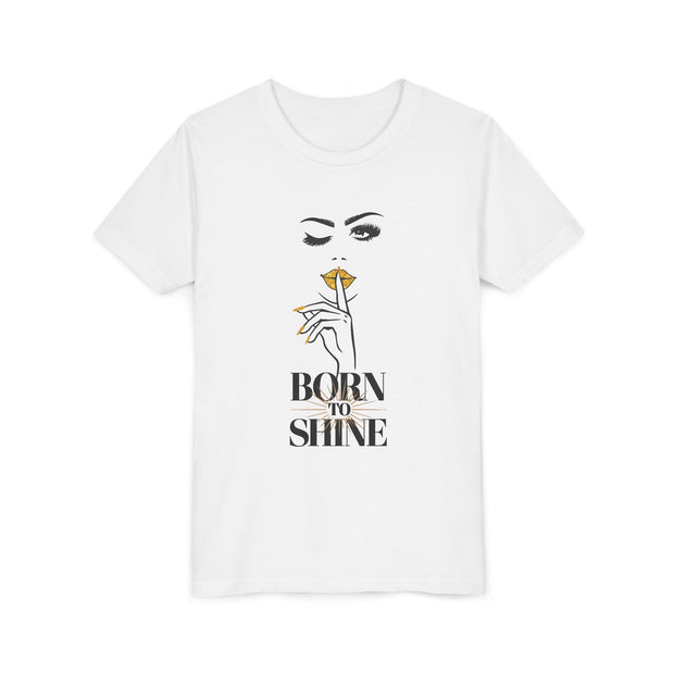 Born to Shine Youth Tee, Stylish Graphic Young Adult Shirt