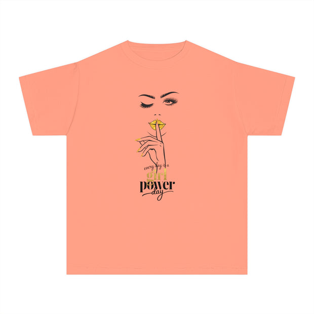 Stylish Youth Tee - Every Day is a Girl Power Day Graphic T-Shirt for Trendy Kids