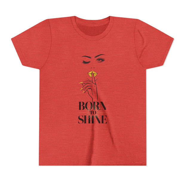 Born to Shine Youth Tee, Stylish Graphic Young Adult Shirt