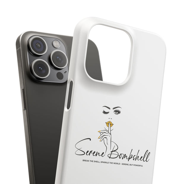 Serene Bombshell Phone Case, Chic Snap Case, Stylish Phone Cover