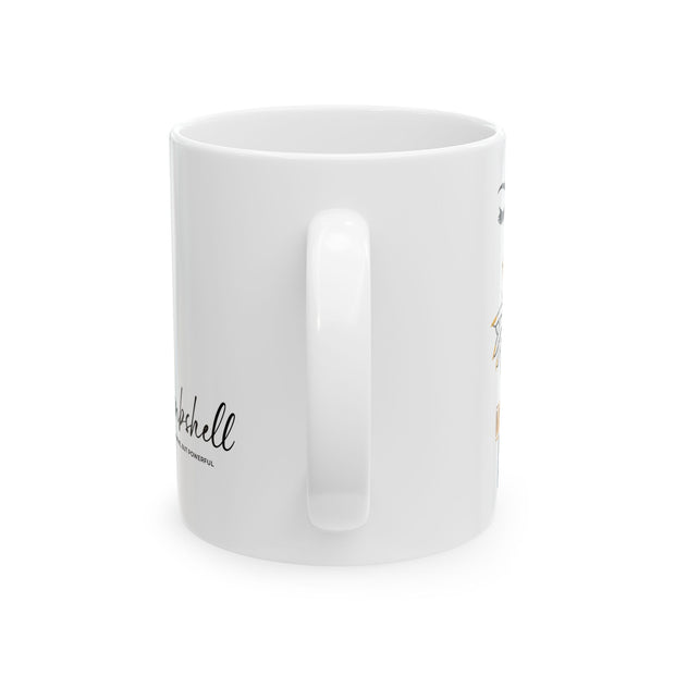 Serene BombShell ""My Life, My Rules" Ceramic Coffee Mug, Unique Gift for Coffee Lovers, Tea Drinkers