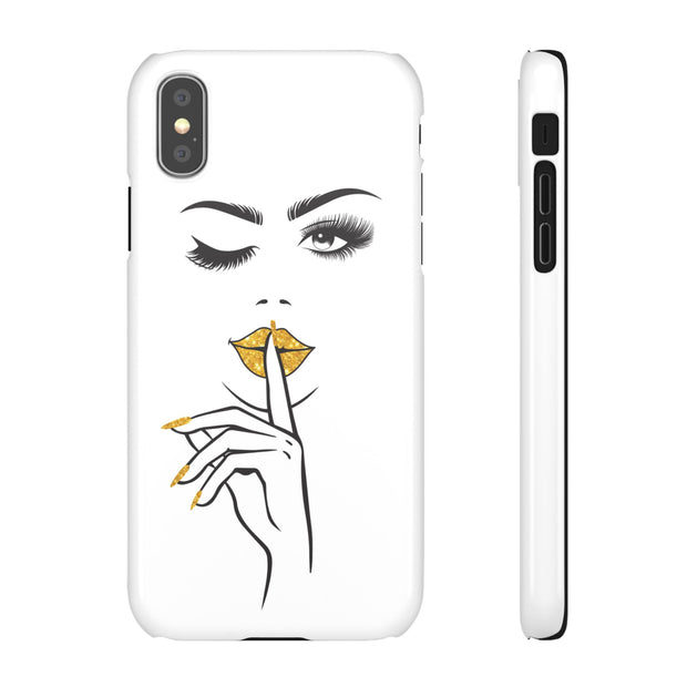 Serene Bombshell Phone Case, Chic Snap Case, Stylish Phone Cover