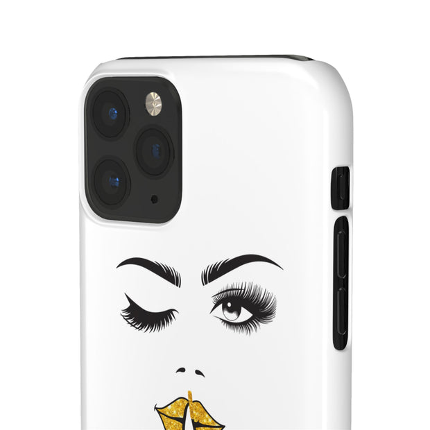 Serene Bombshell Phone Case, Chic Snap Case, Stylish Phone Cover