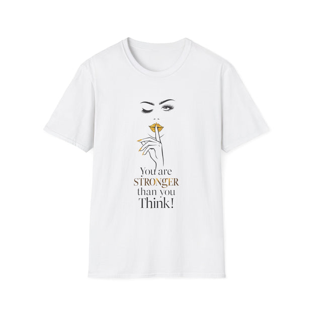 Serene Bombshell Chic Statement T-Shirt - You are Stronger than you think Graphic Tee