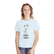 Born to Shine Stylish Youth Tee - Graphic T-Shirt for Trendy Kids