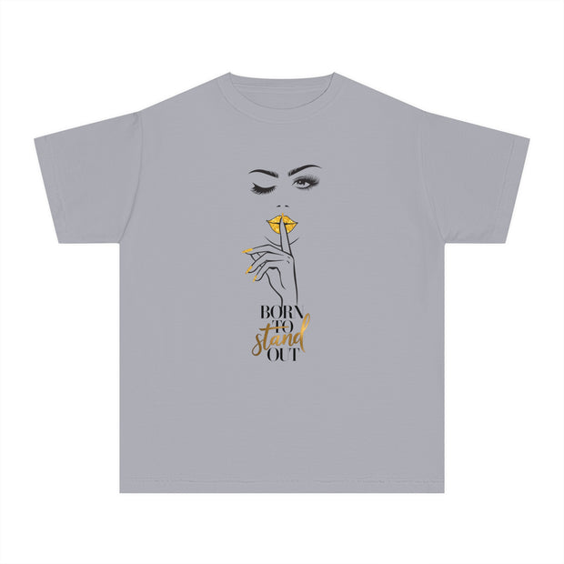 Stylish Youth Tee - Born To Stand Out Graphic T-Shirt for Trendy Kids