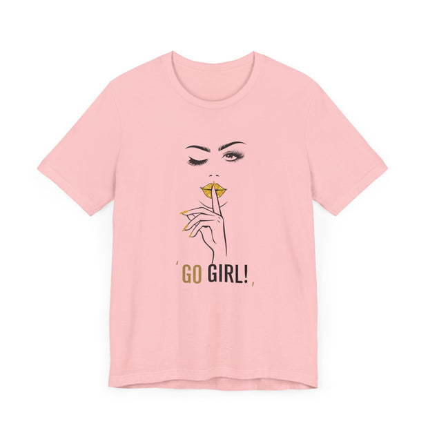 Serene Bombshell Empowering Graphic Tee "Go Girl" for Confident Women