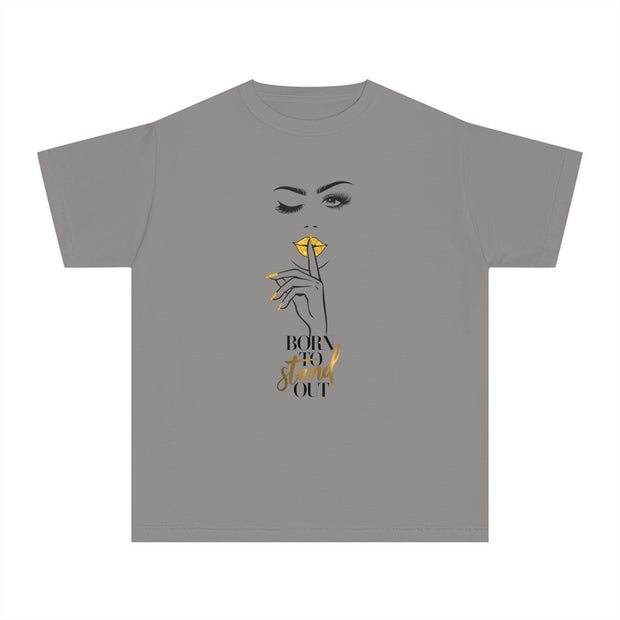 Stylish Youth Tee - Born To Stand Out Graphic T-Shirt for Trendy Kids
