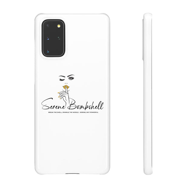Serene Bombshell Phone Case, Chic Snap Case, Stylish Phone Cover