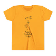 Serene Bombshell in The Making Youth Tee, Stylish Graphic Young Adult Shirt