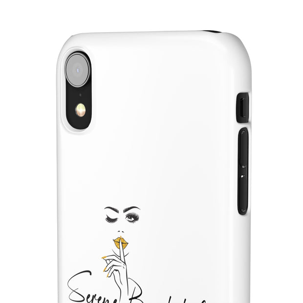 Serene Bombshell Phone Case, Chic Snap Case, Stylish Phone Cover