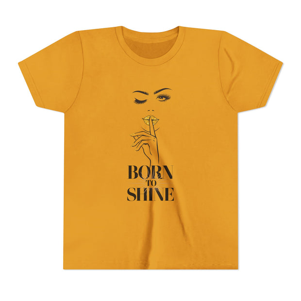 Born to Shine Youth Tee, Stylish Graphic Young Adult Shirt