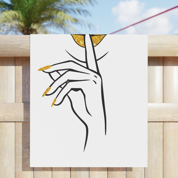 Serene Bombshell Chic Whisper Beach Towels | Summer Vibes