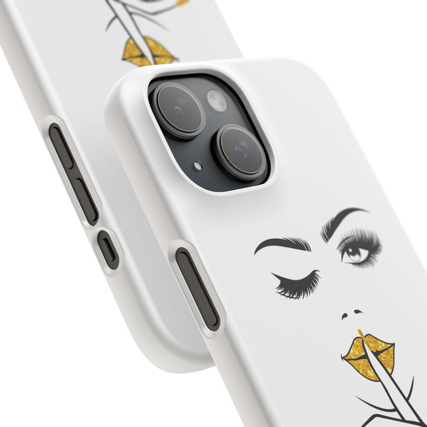 Serene Bombshell Phone Case, Chic Snap Case, Stylish Phone Cover