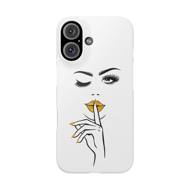 Serene Bombshell Phone Case, Chic Snap Case, Stylish Phone Cover