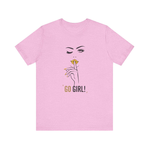 Serene Bombshell Empowering Graphic Tee "Go Girl" for Confident Women